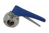 1.5" Tri Clamp Compatible Butterfly Valve - Squeeze Trigger