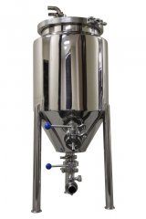 8 Gallon Stainless Steel Glycol Jacketed Conical Fermentor
