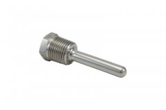 2" Non Heat-Shielded 1/2" MNPT Stainless Steel Thermowell