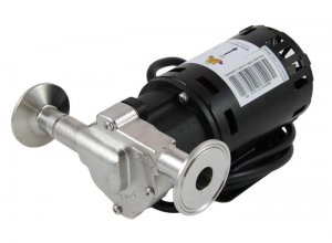 Chugger X-Dry Stainless Steel Inline Pump with 1.5" Tri Clover Compatible flanges