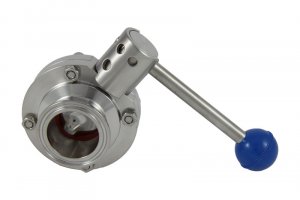 1.5" Tri Clover Compatible Butterfly Valve - Pull Trigger