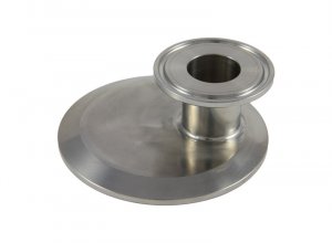Tri Clover Compatible 3" X 1" Cap Style Reducer Offset