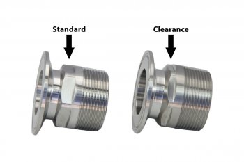 Difference between our standard fitting and clearance