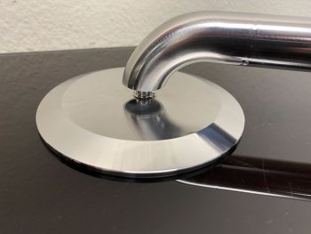 Sparge arm dispersion plate