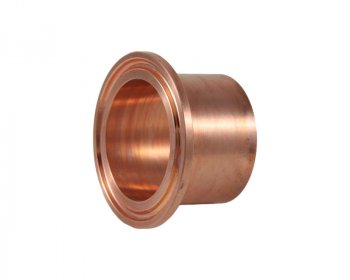 1.5" Tri Clover Compatible AMP Long Ferrule - Copper