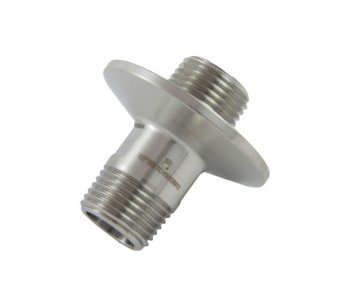 1.5" Tri Clover Compatible X 1/2" MPT inlet and 1/2" MPT on inside of ferrule