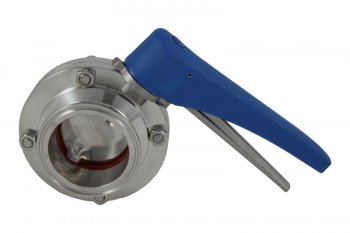 2.5" Tri Clover Compatible Butterfly Valve - Squeeze Trigger