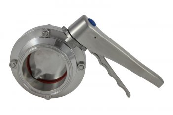 3 Inch Sanitary Stainless Steel 304 Butterfly Valve Tri-Clamp Food Grade 
