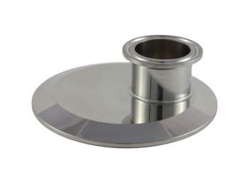 Tri Clover Compatible 4" X 1.5" Cap Style Reducer - Offset