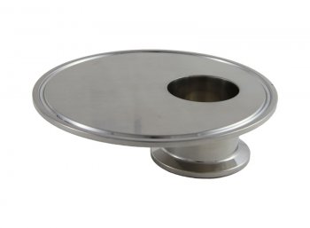 Tri Clover Compatible 4" X 1.5" Cap Style Reducer - Offset