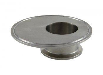 Tri Clover Compatible 4" X 2" Cap Style Reducer - Offset