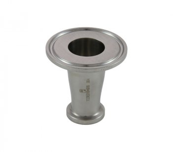 Tri Clover Compatible Clamp Style Concentric Reducer 1" X 3/4"