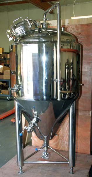3 BBL Stainless Steel Glycol Jacketed Conical Fermentor