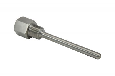 4" Long 1/2" MPT Thermowell with 1/2" FPT Inlet 