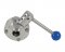 1" 3A Compatible Weld-In Butterfly Valve with Pull Trigger